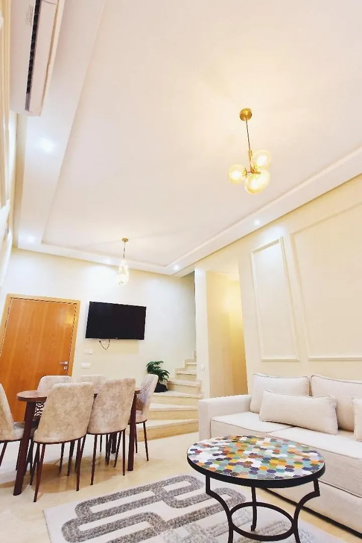 Location Appartement Duplex De Luxe Avec Jardin Privatif, Dans Residence Avec Piscines Marrakesh Morocco