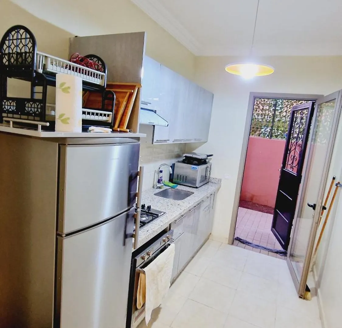Location Appartement Duplex De Luxe Avec Jardin Privatif, Dans Residence Avec Piscines Marakéš 0*,